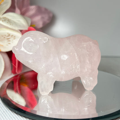 Rose Quartz Pig