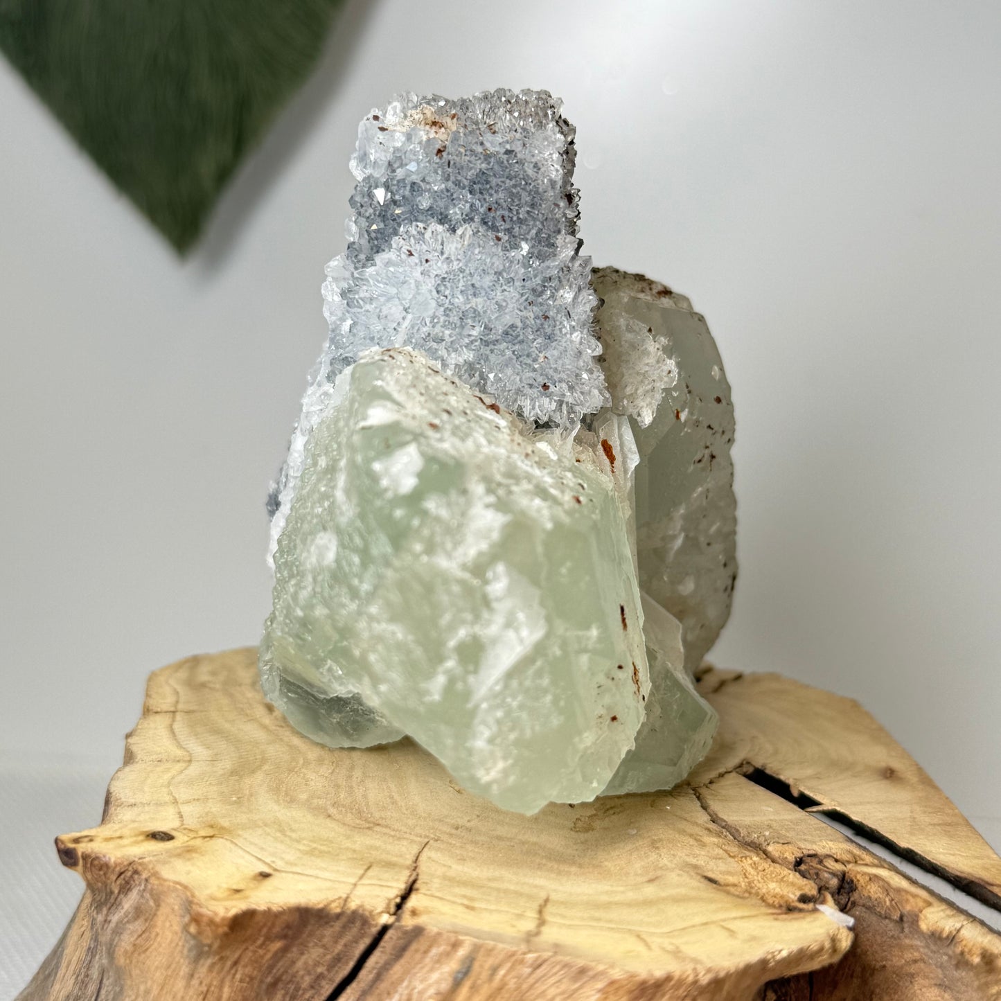 Raw Fluorite With Chalcedony