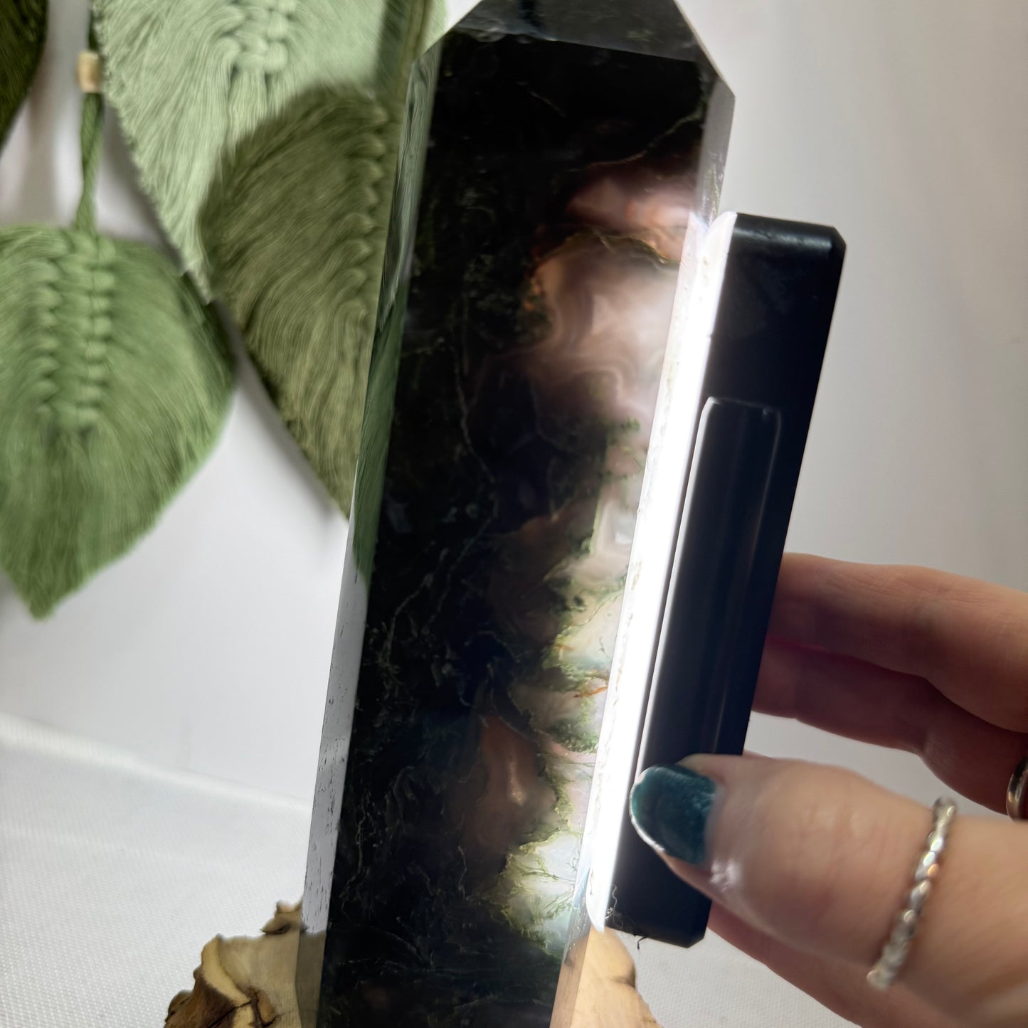 XL Moss Agate Tower