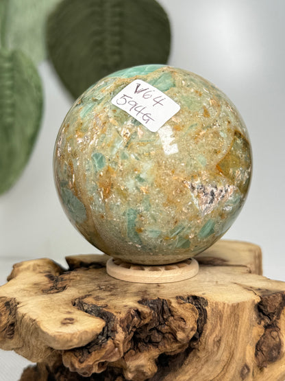 Large Variscite Sphere