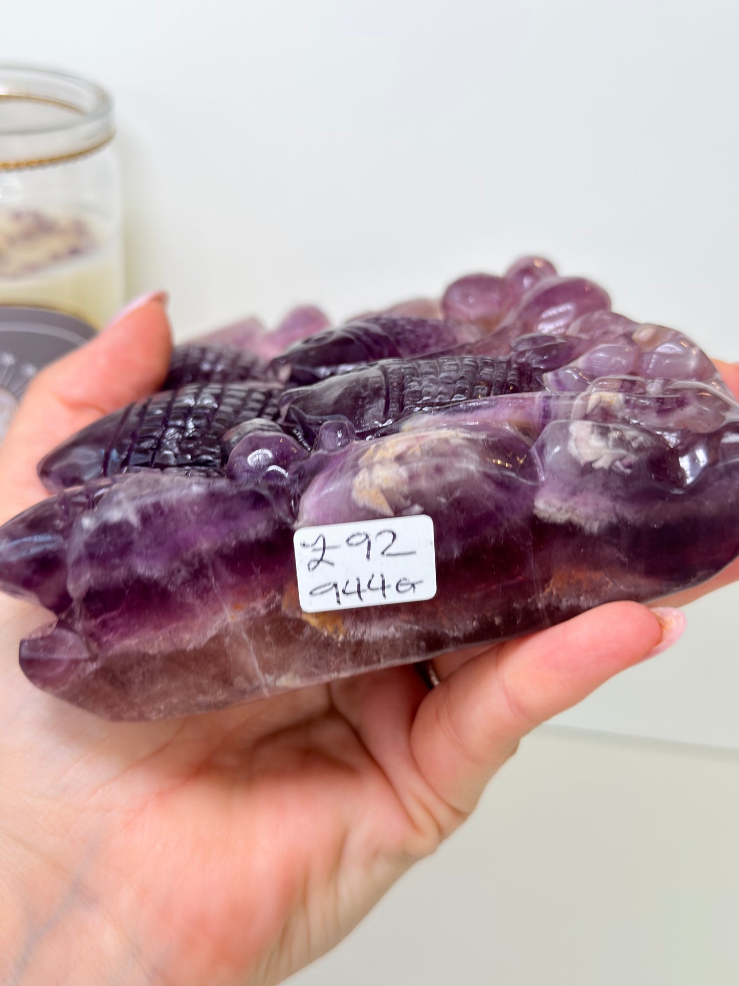 XL Fluorite Fish Carving