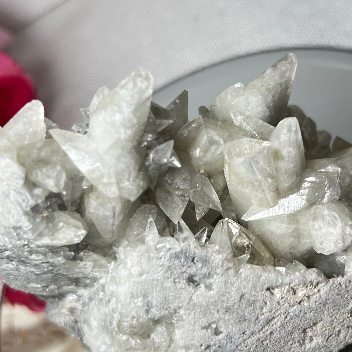 Diamond Calcite Cluster