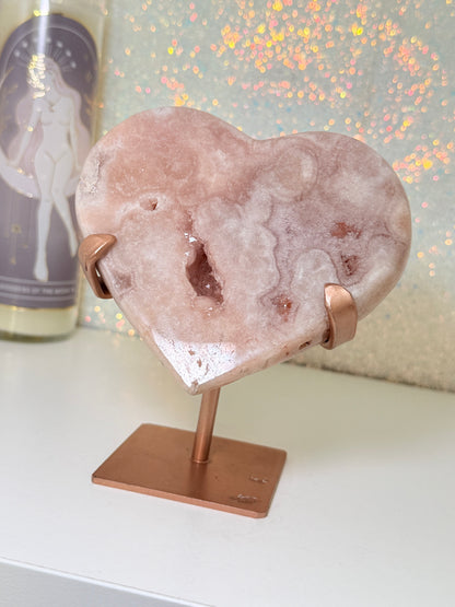 Pink Amethyst Heart