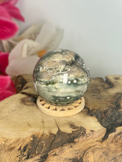 8th Vein Ocean Jasper Sphere