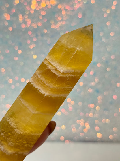 Yellow Fluorite Point