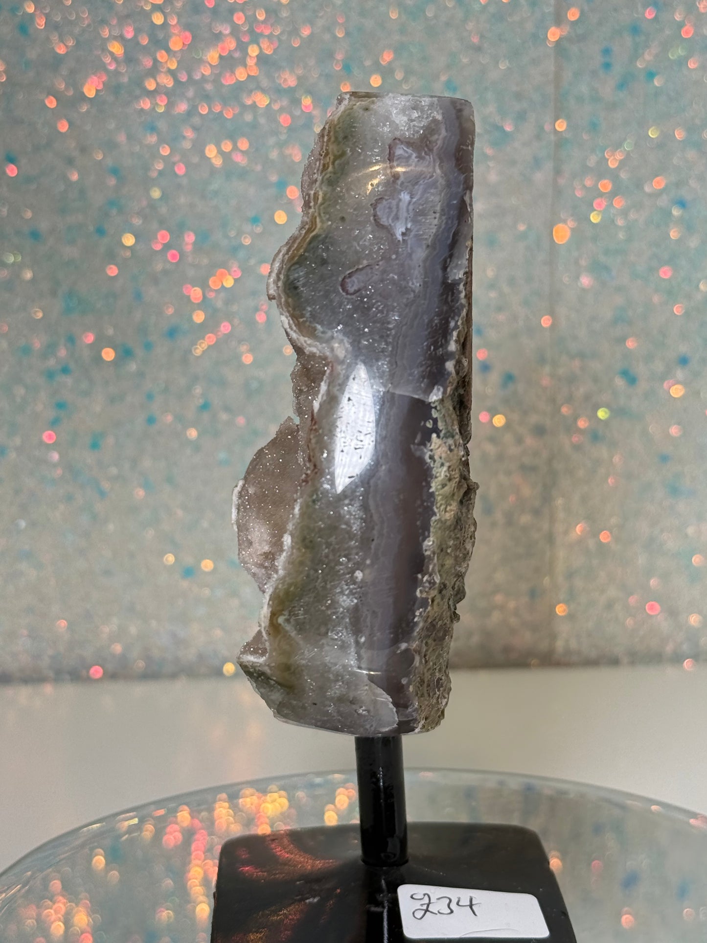 Green Sugar Amethyst Tear Drop