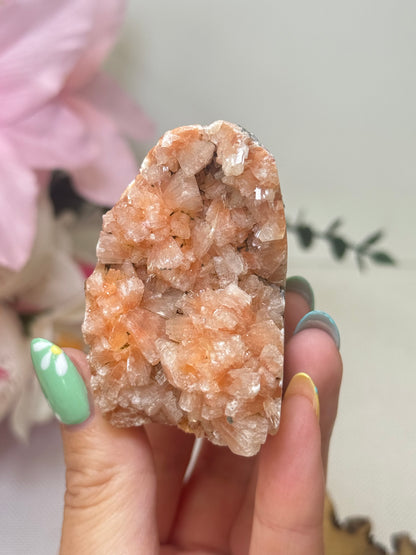 Peach Apophyllite Cutbase