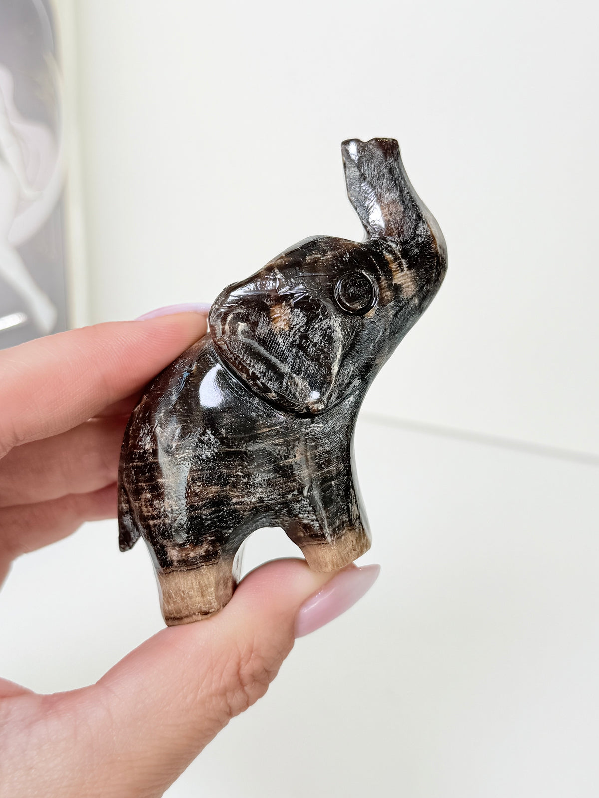 Chocolate Calcite Elephant