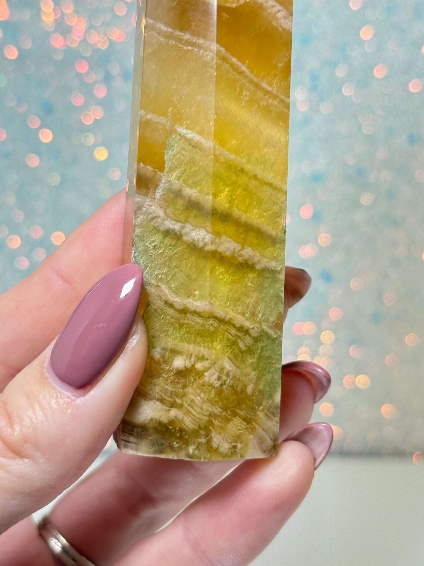 Yellow Fluorite Point