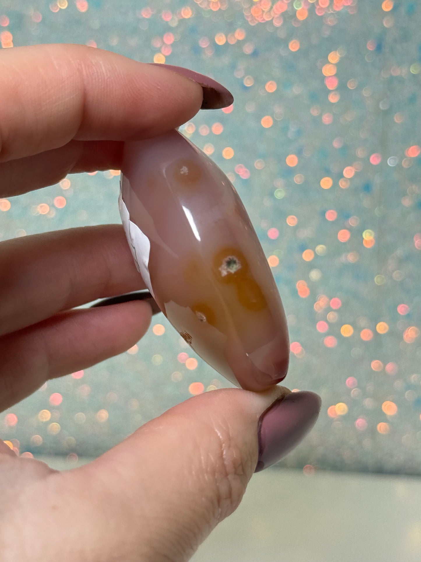 Druzy Carnelian Palm