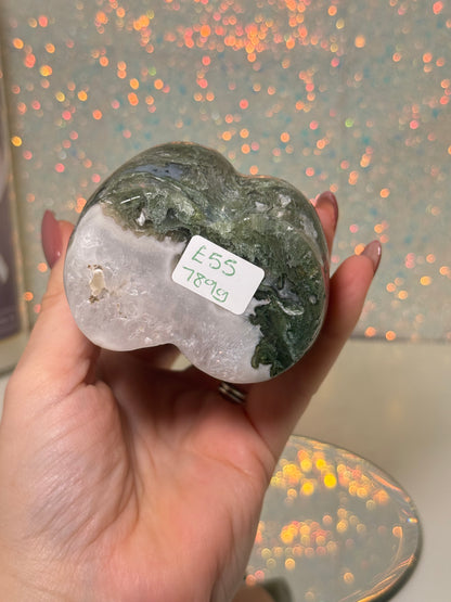 Large Moss Agate Lady Body