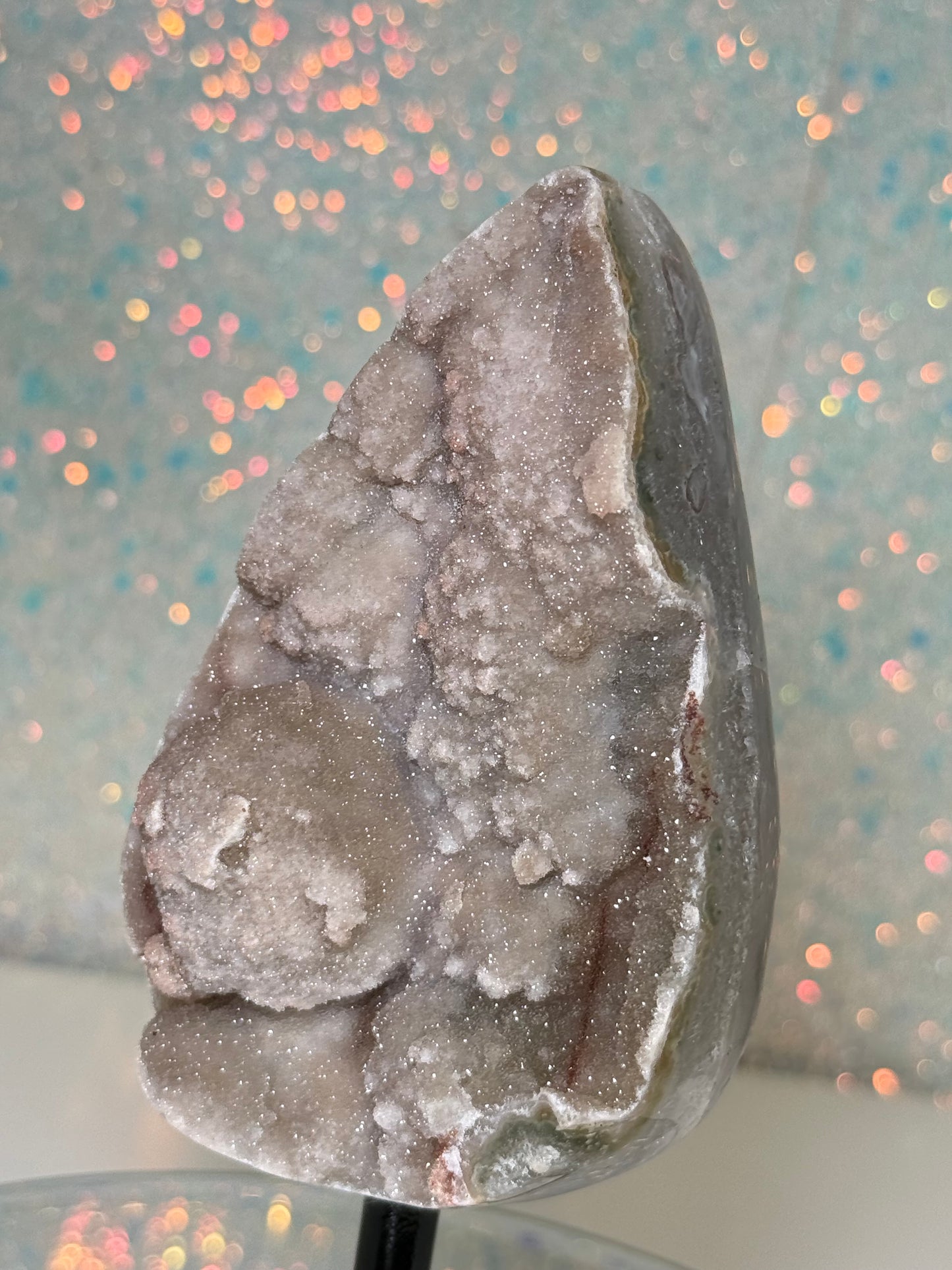 Green Sugar Amethyst Tear Drop