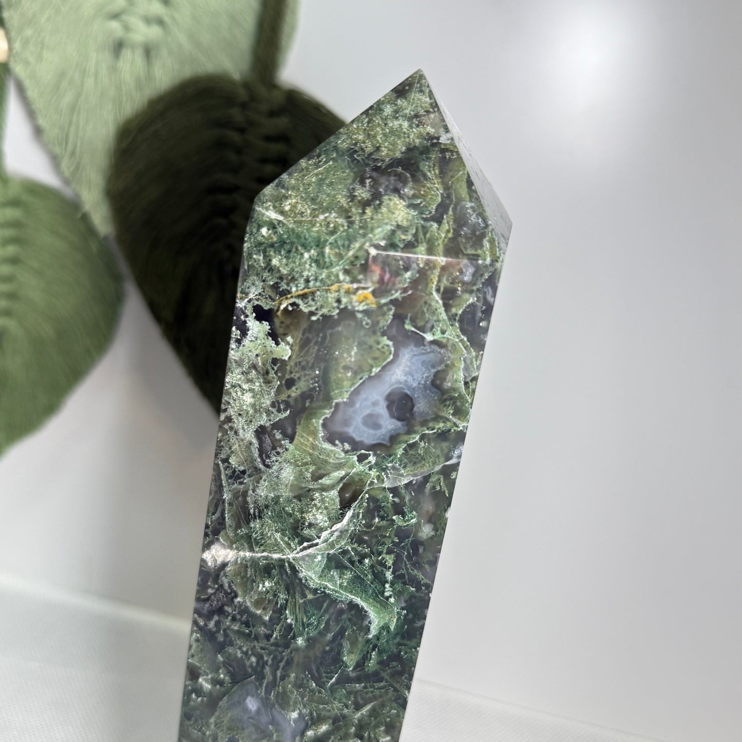 XL Moss Agate Tower