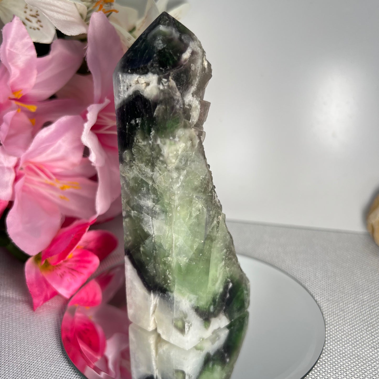 Part Raw Fluorite Tower