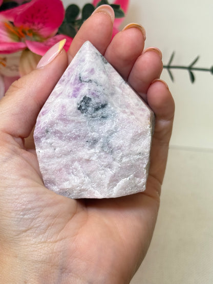 Pink Sodalite Part Raw/Polished Cupcake Tower