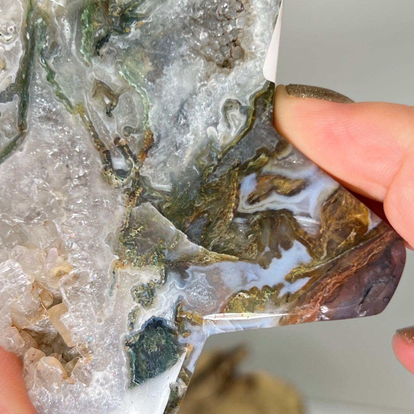 Moss Agate Star