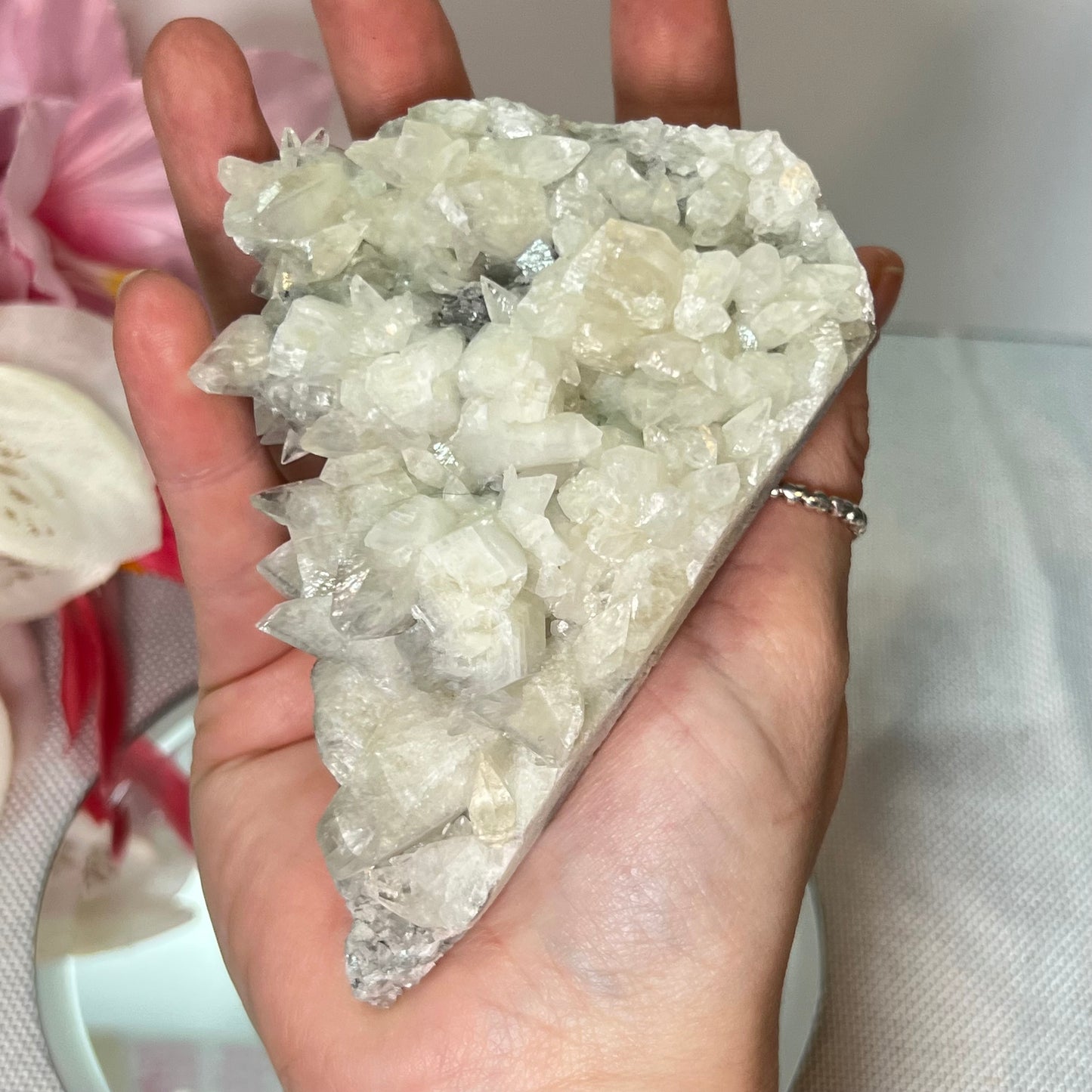 Diamond Calcite Cluster