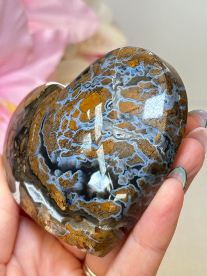 Brecciated Jasper Heart (Indonesia)