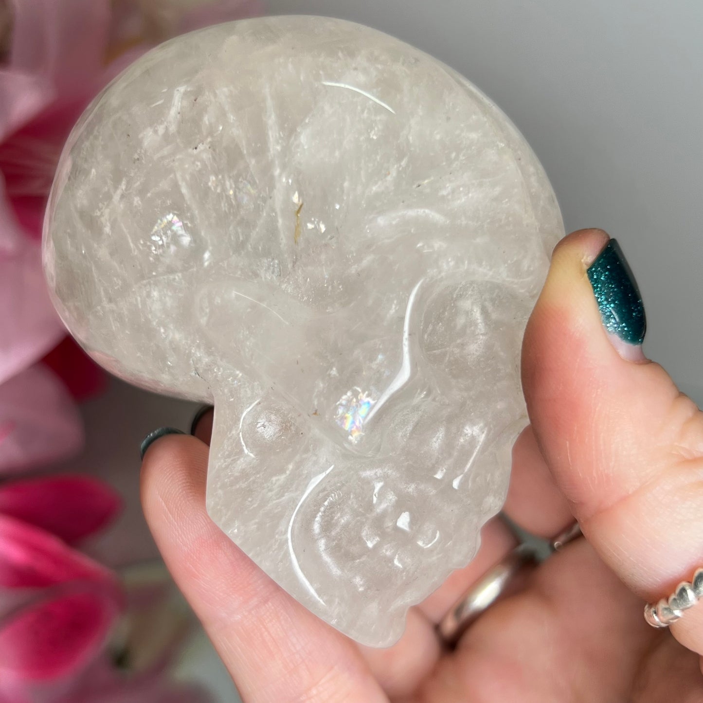 Clear Quartz Skull