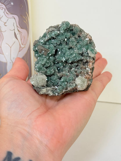 Calcite Coated Green Heulandite