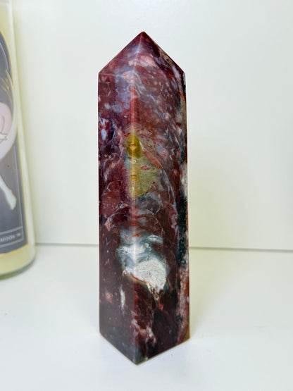Purple Chalcedony & Jasper Tower (Indonesia)