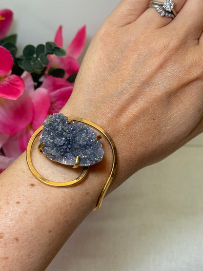 Amethyst Cluster Bangle