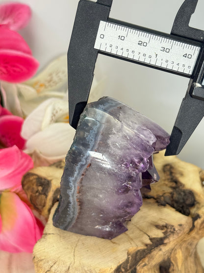 Chunky Amethyst In Agate Cluster Heart