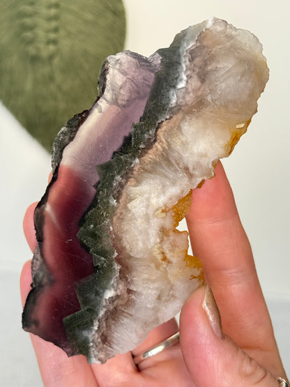 Fluorite With Pyrite Slab (Self Stands)