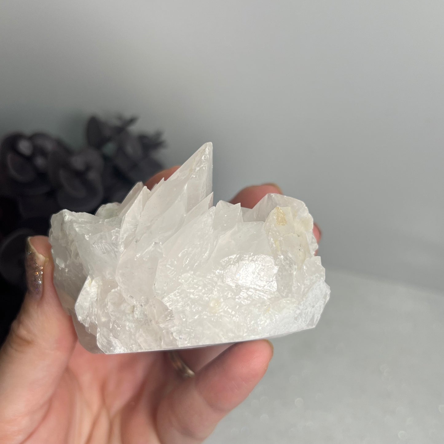 Large Raw Petal Calcite Specimen (UV Reactive)