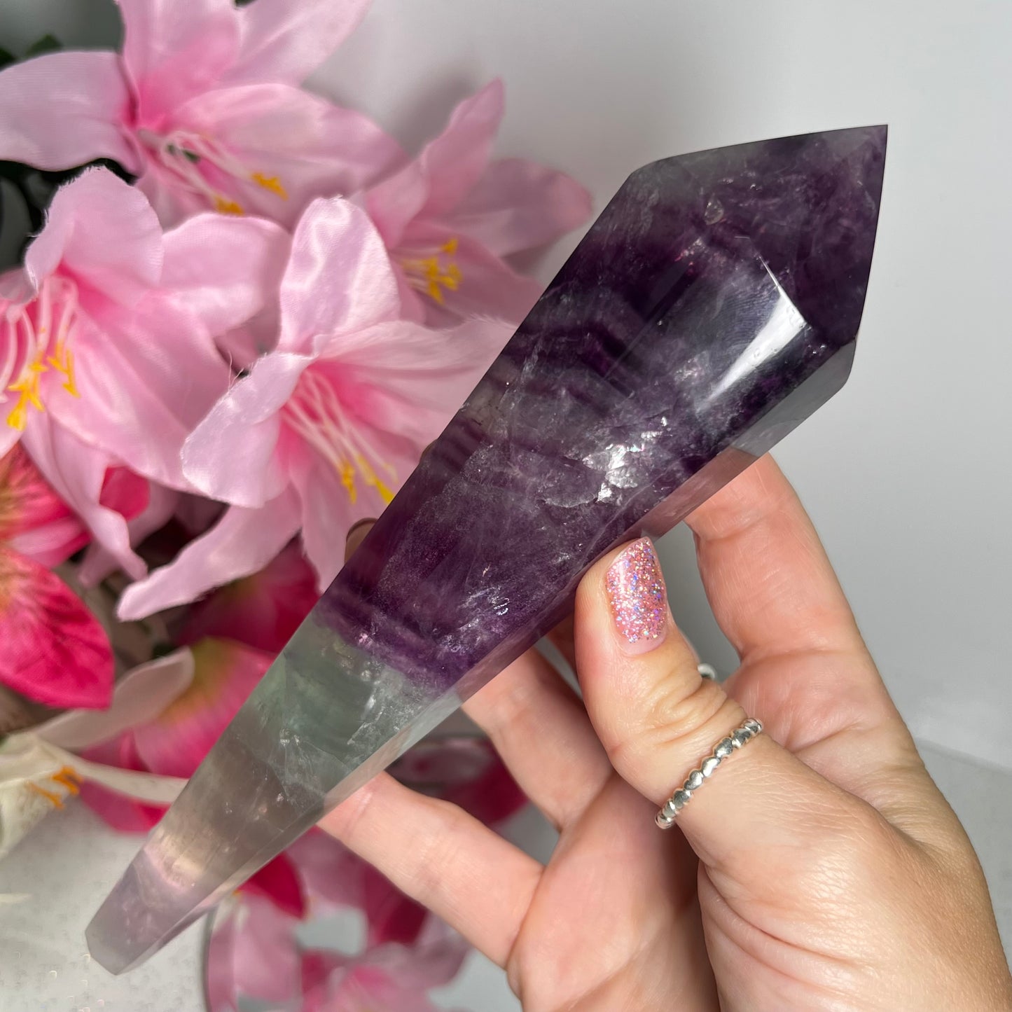 Fluorite Wand With Stand