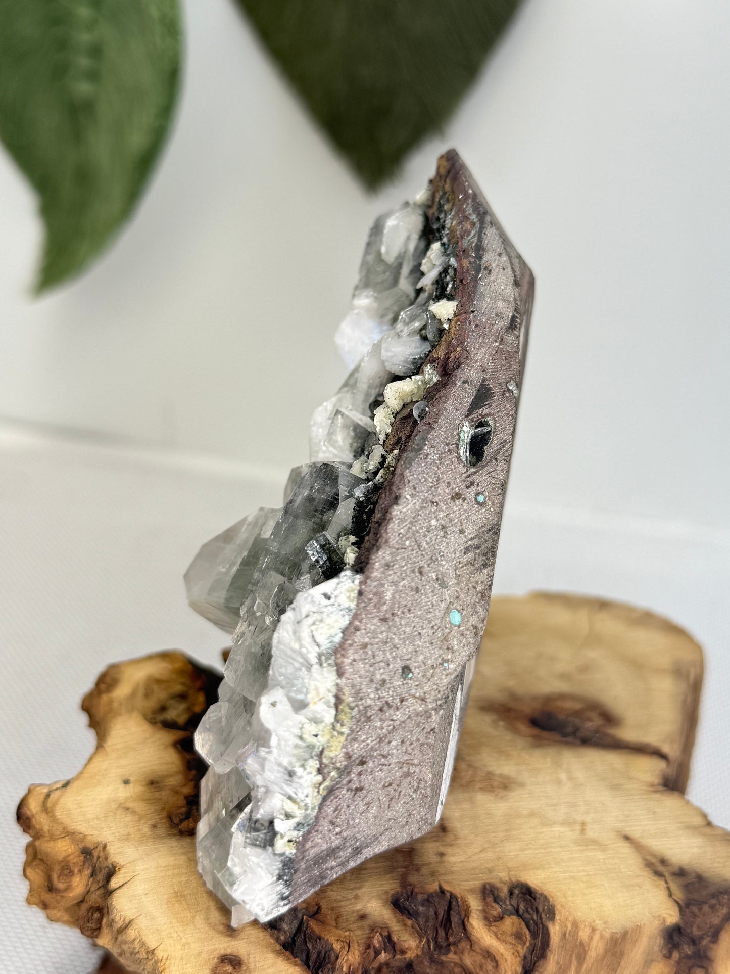 Part Green Apophyllite With Stilbite
