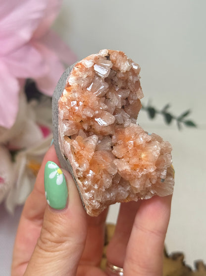 Peach Apophyllite Cutbase