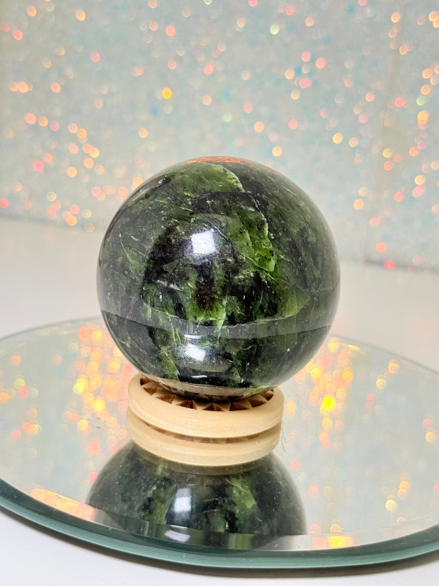 Nephrite Jade Sphere