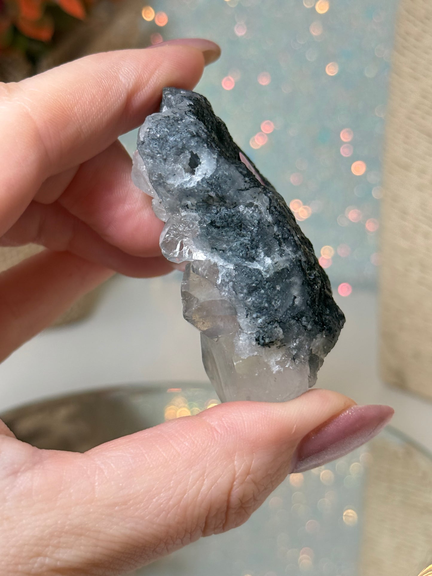 Black Chalcedony & Apophyllite