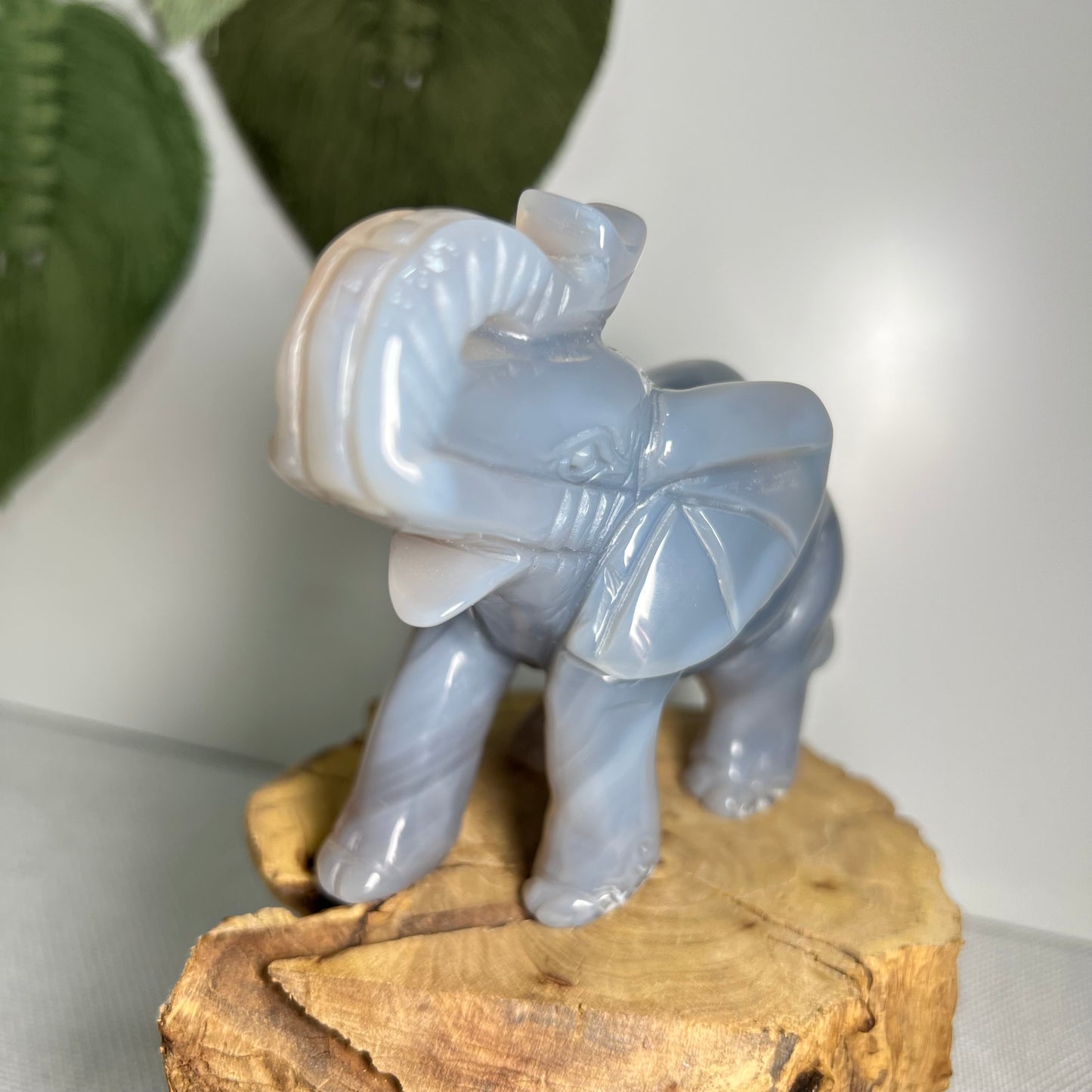 Large Druzy Agate Elephant