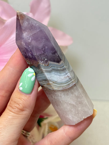 Amethyst x Mexican Agate Point