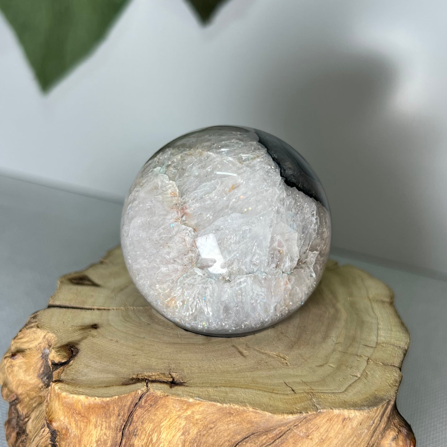 Black Banded Agate Sphere