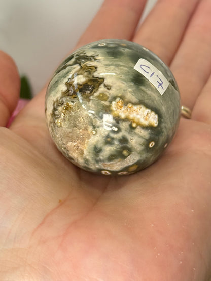 8th Vein Ocean Jasper Sphere