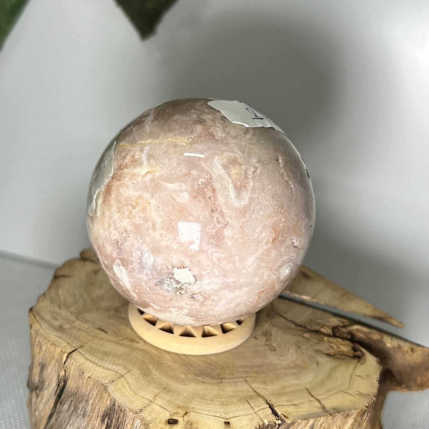 Pink Amethyst x Flower Agate Sphere