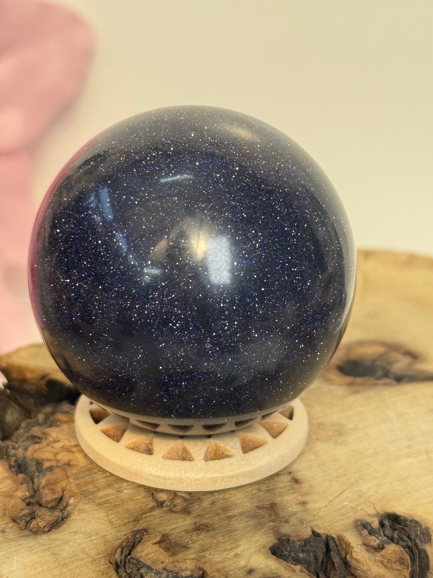 Blue Goldstone Sphere