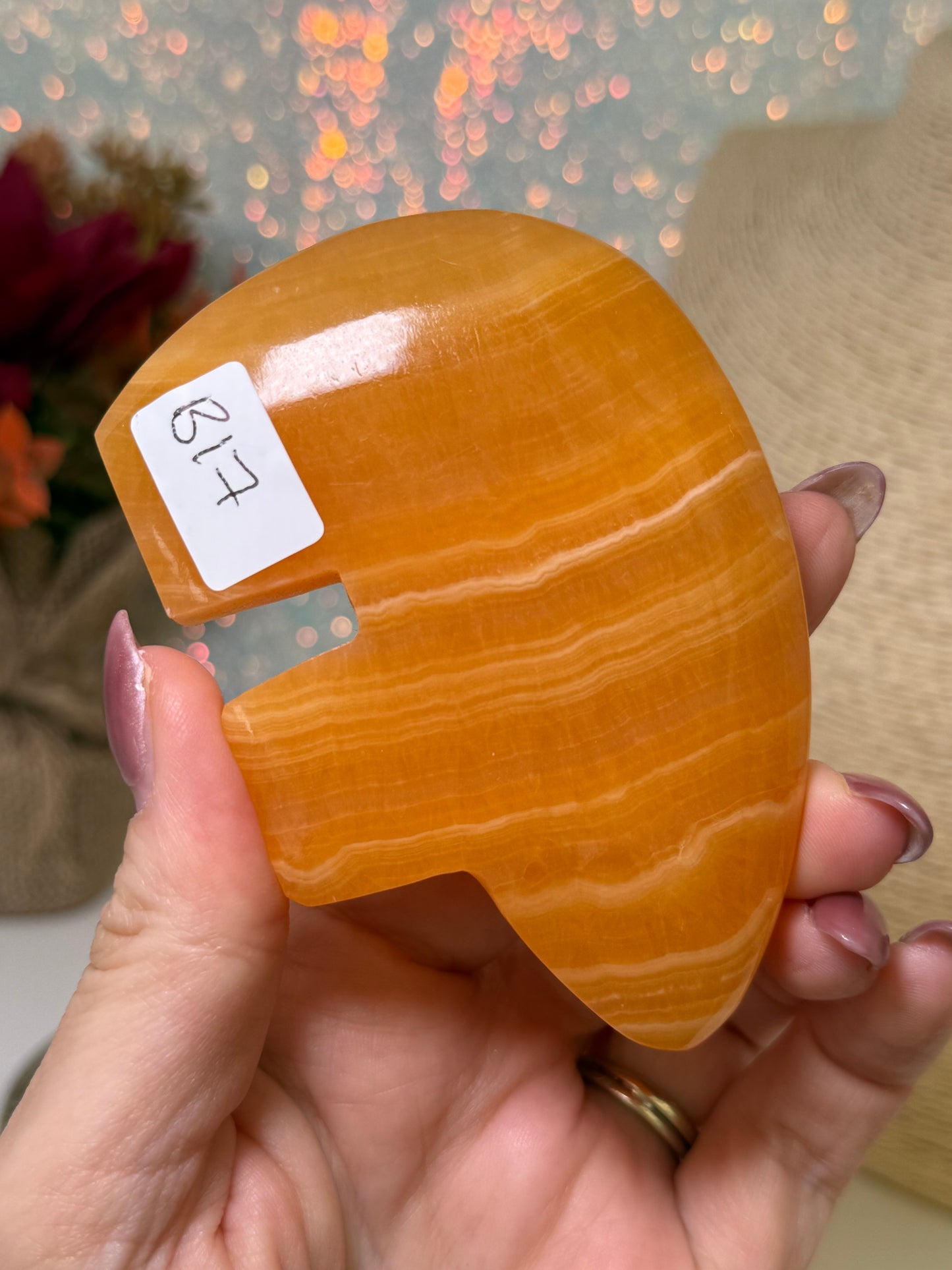 Orange Calcite Zuni Bears