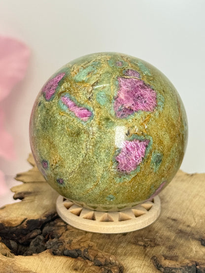 Ruby In Fuschite Sphere