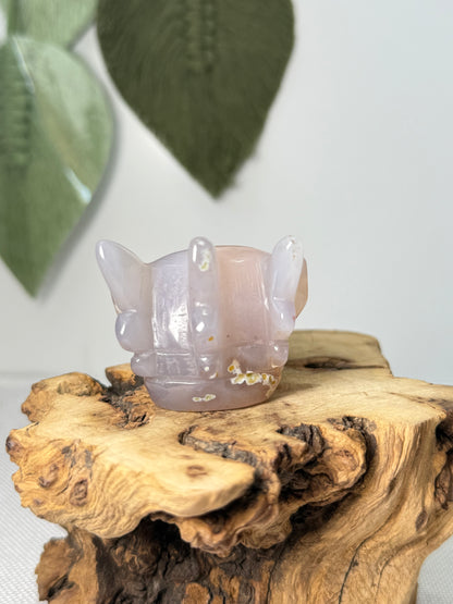Druzy Agate Dragon Head