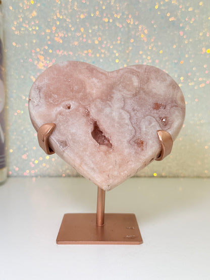 Pink Amethyst Heart