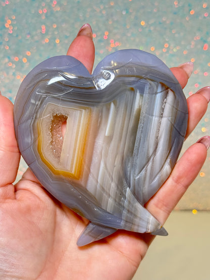 Druzy Agate Angel Wings