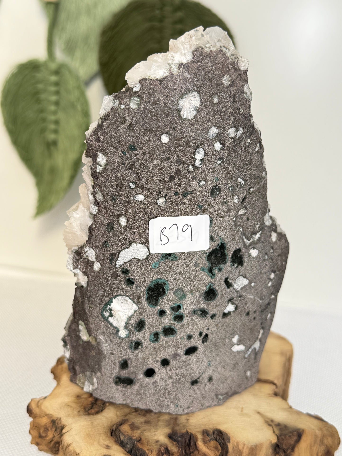 Large Part Green Apophyllite With Stilbite