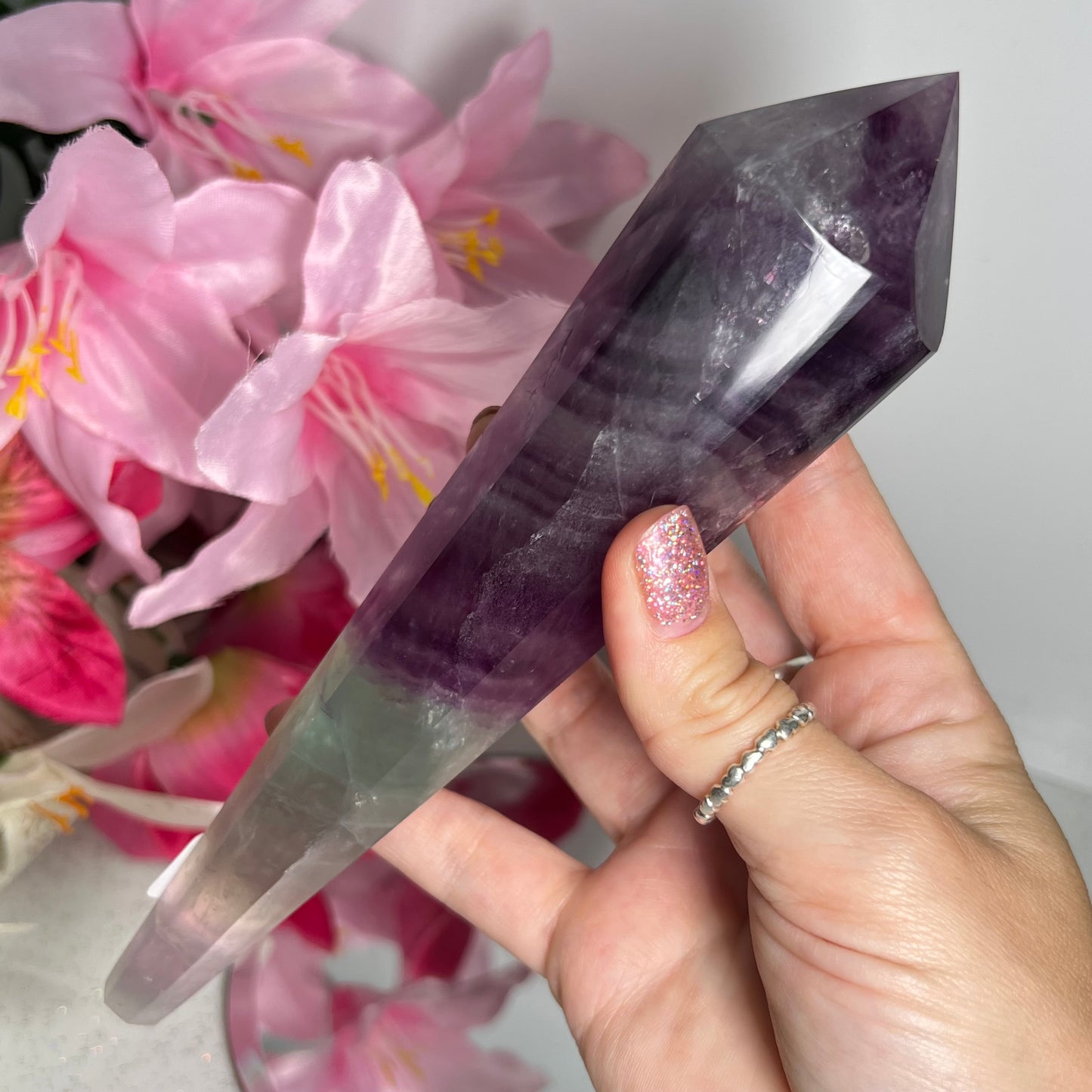 Fluorite Wand With Stand