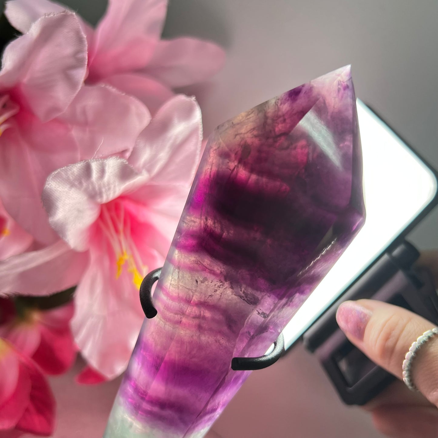 Fluorite Wand With Stand