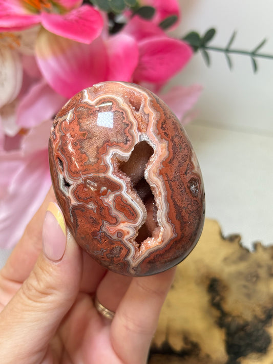 Crazy Lace Agate (Indonesia) Chunky Palm Stone