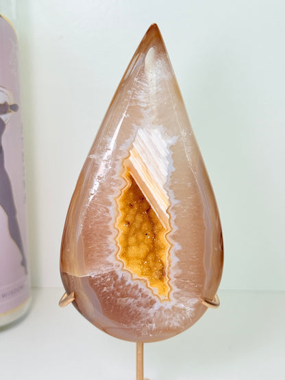 Brazilian Agate Drop With Stand